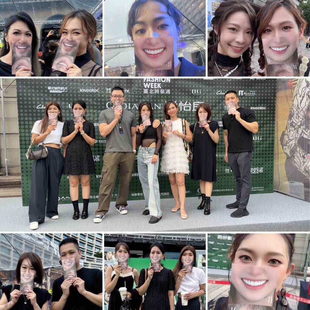 時裝週現場與悅庭活動小卡合照