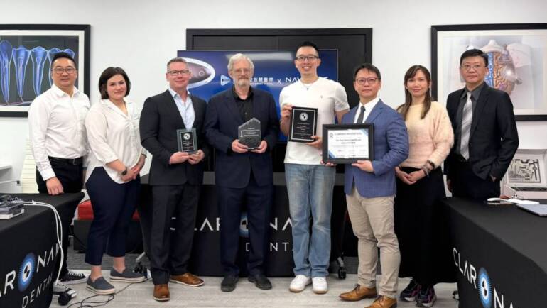 全台首發！悅庭牙醫特派技術團隊，榮獲加拿大 NAVIDENT 原廠認證，將 4D 微創動態導航植牙技術帶回台灣