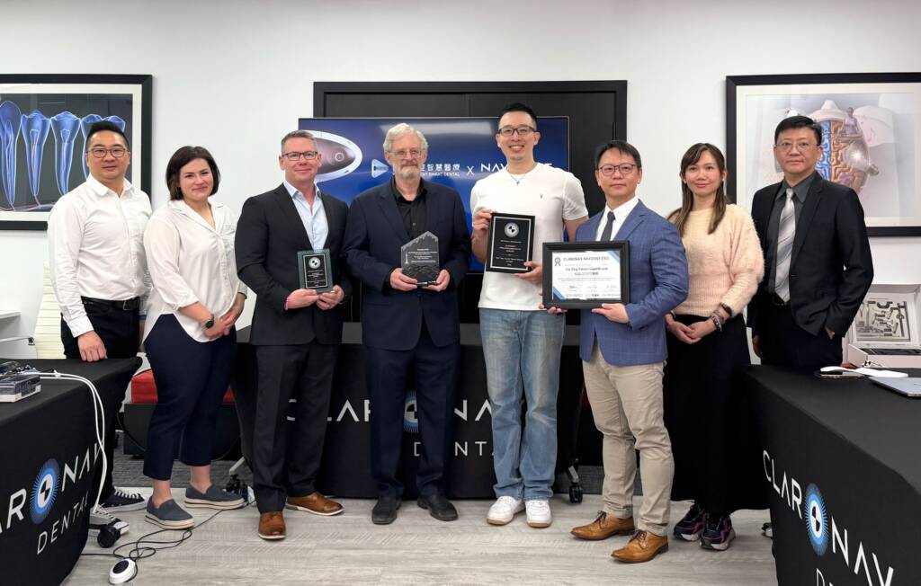 全台首發!悅庭牙醫特派技術團隊,榮獲加拿大 NAVIDENT 原廠認證,將 4D 微創動態導航植牙技術帶回台灣